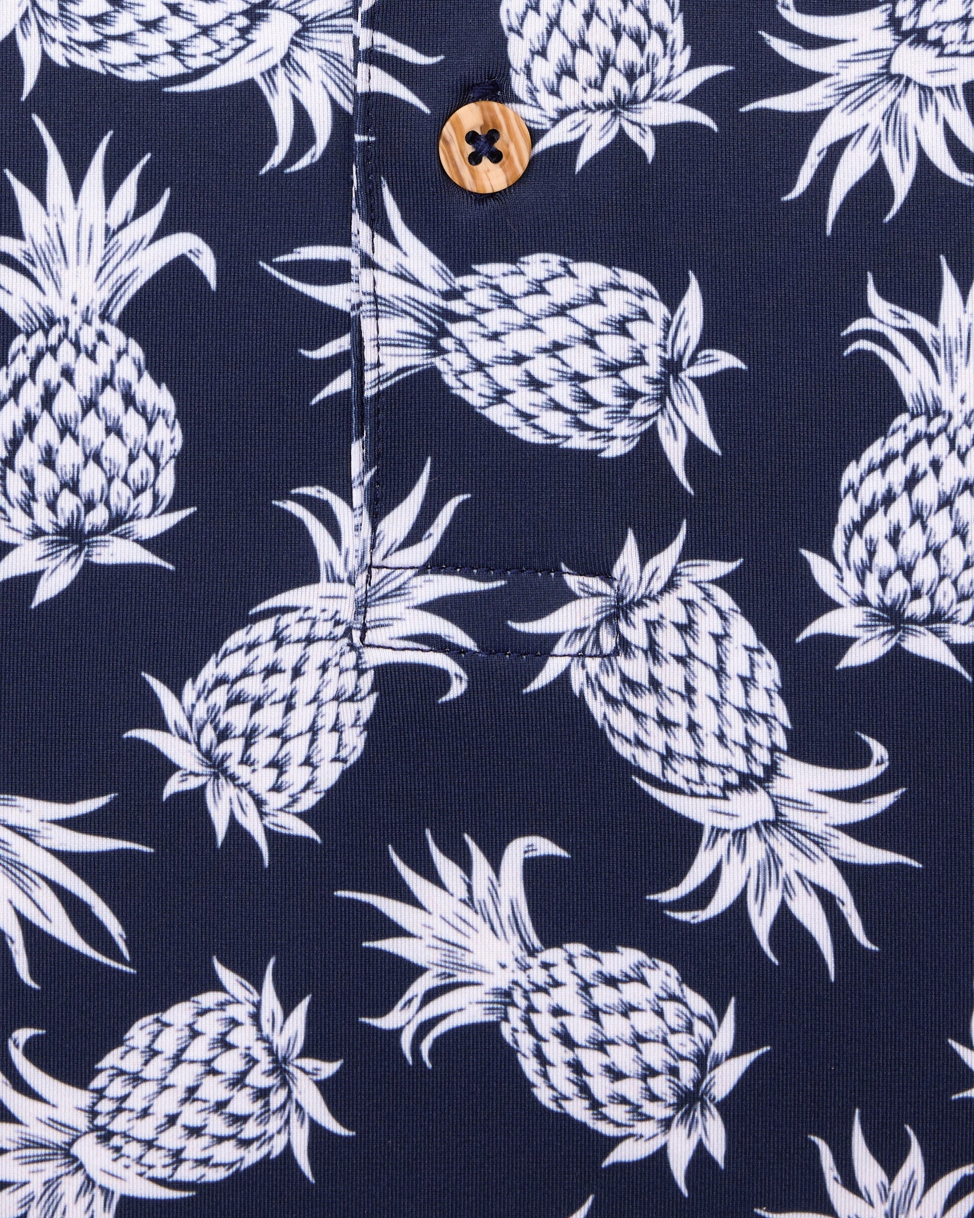 Straight Down Pineapple Express Polo - New Indigo