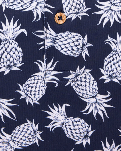 Straight Down Pineapple Express Polo - New Indigo