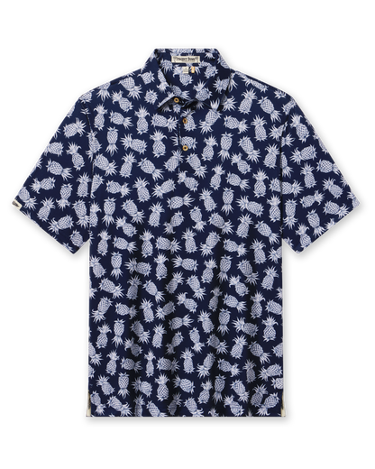 Straight Down Pineapple Express Polo - New Indigo