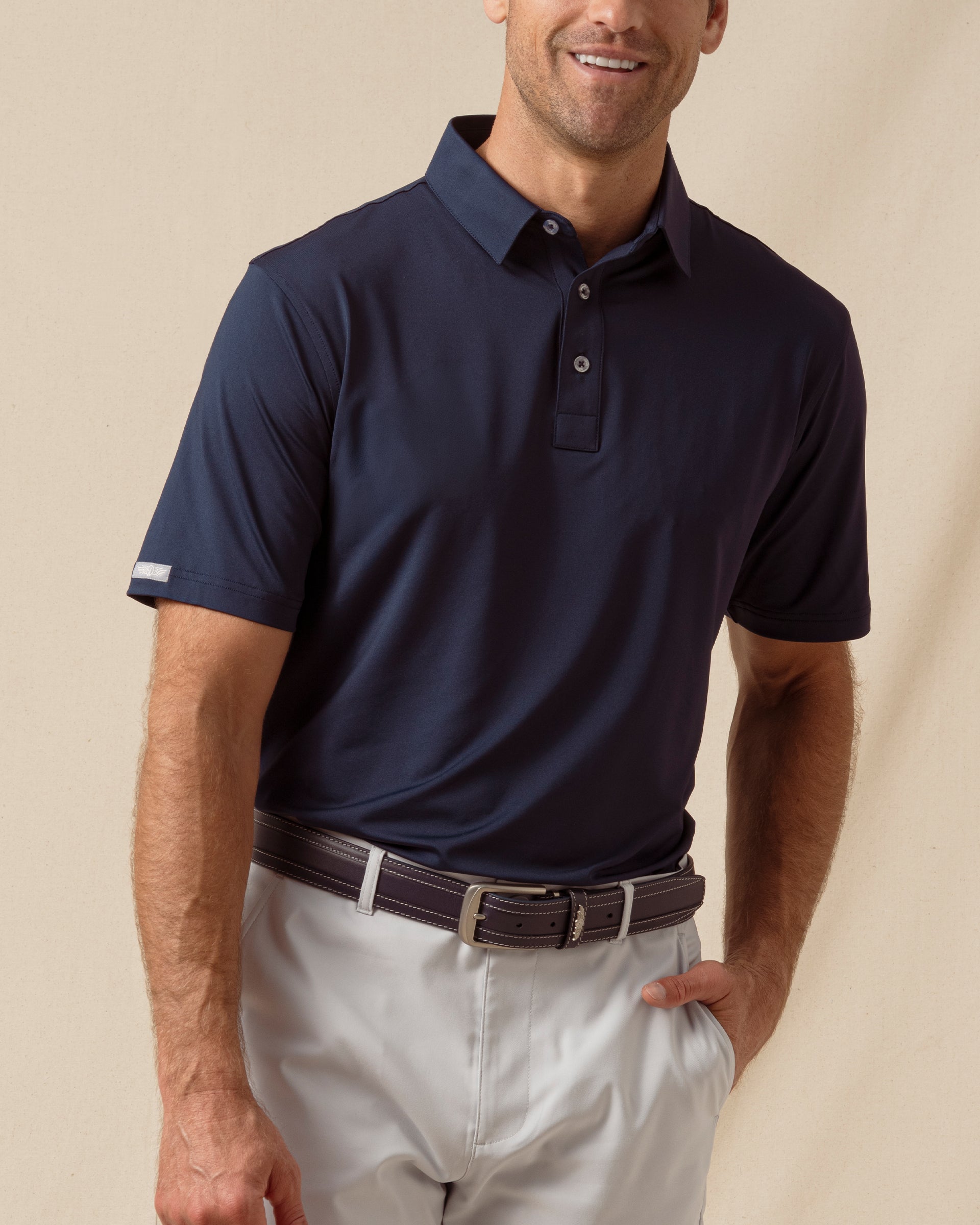 Straight Down Olympic Polo - New Indigo