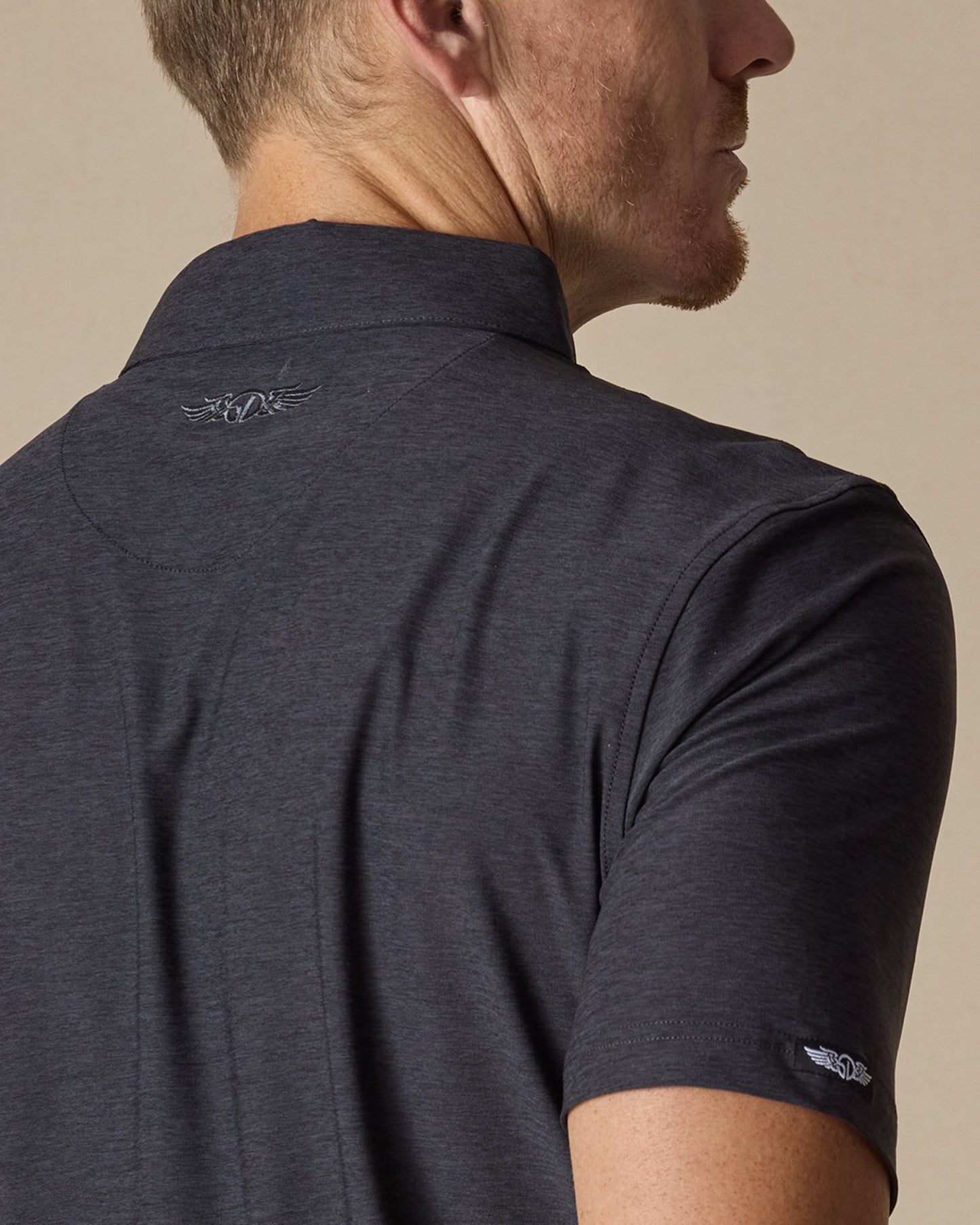 Straight Down Dodge Polo - Dark Black