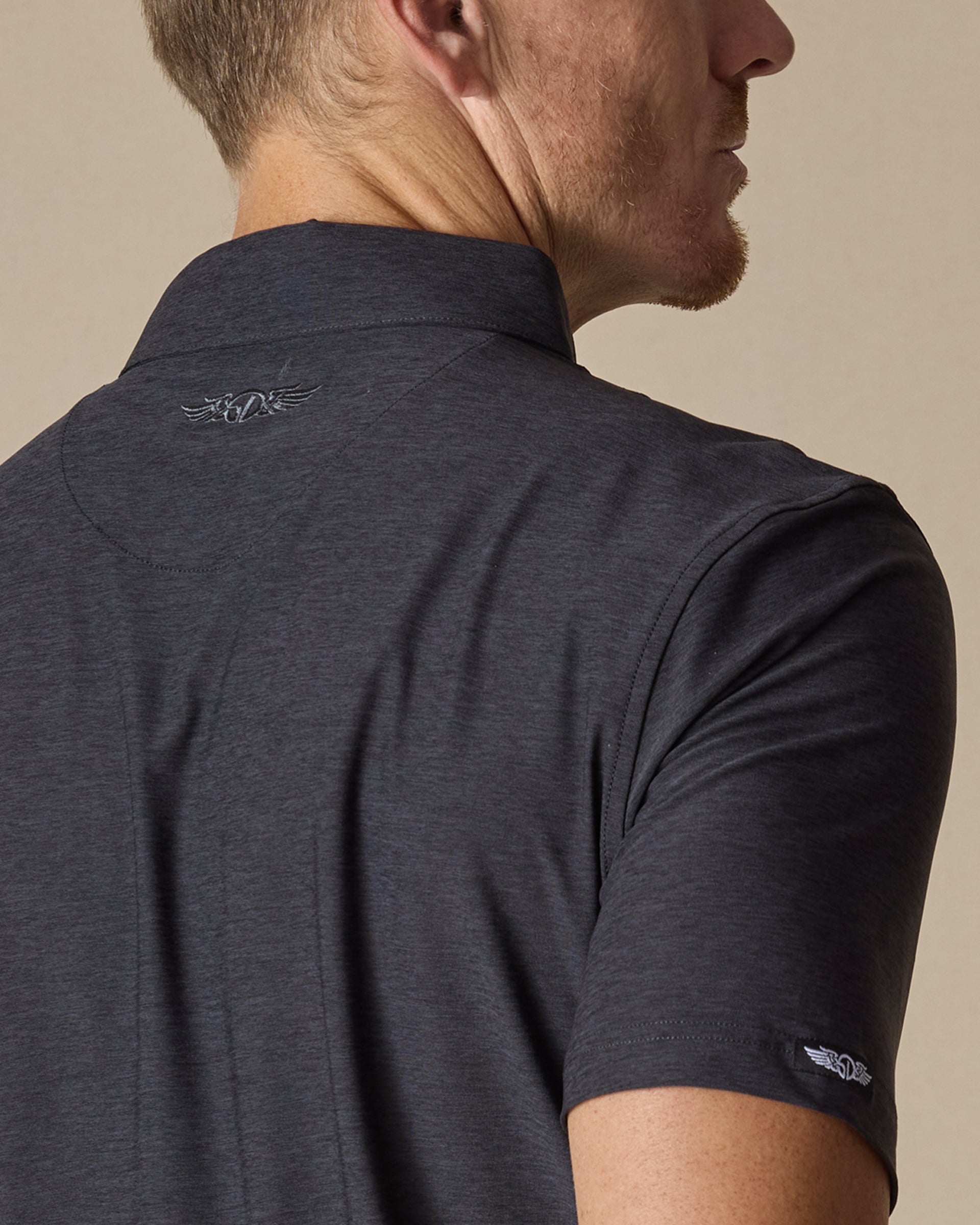 Straight Down Dodge Polo - Dark Black