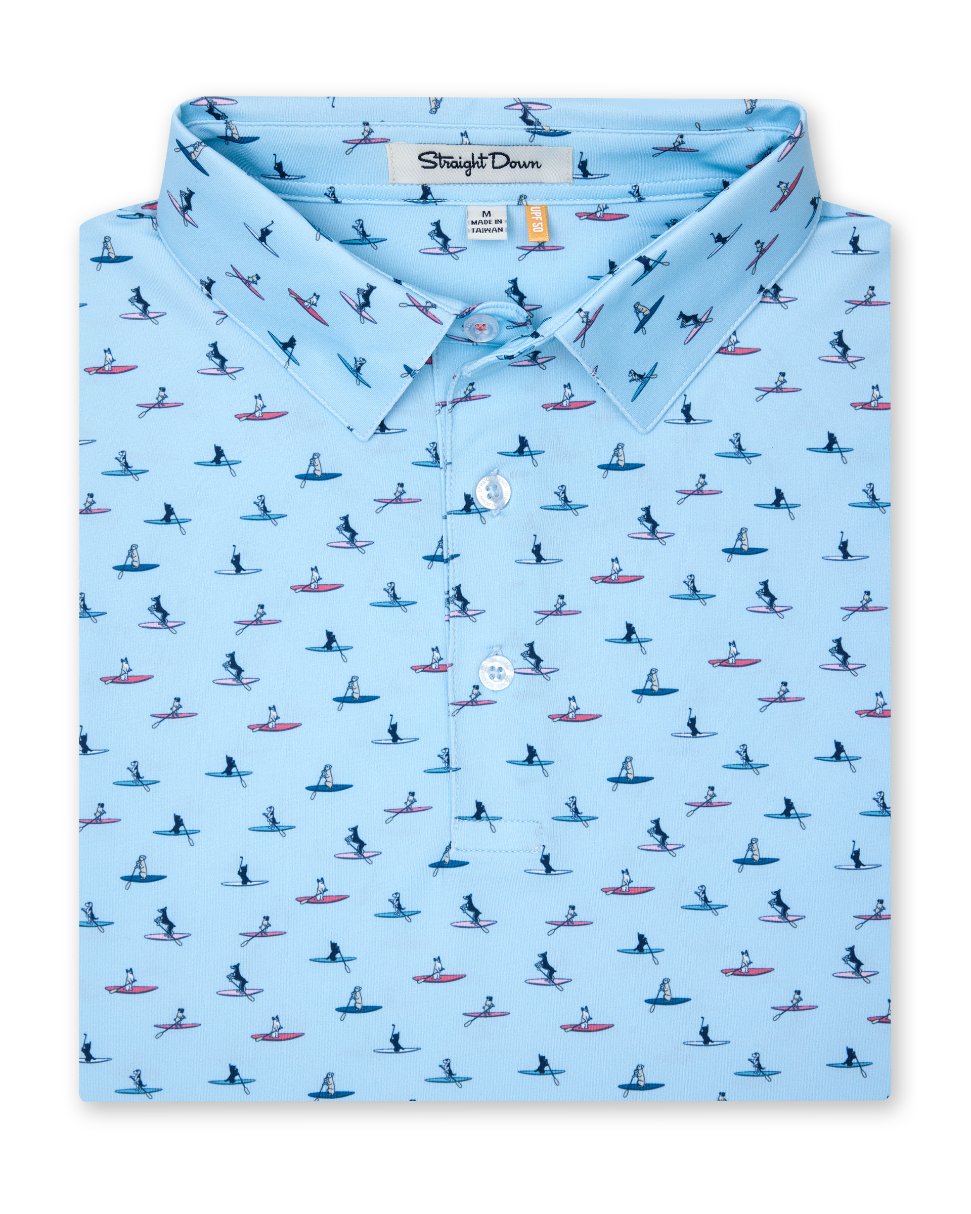 Straight Down Dog Paddle Polo - Cool Blue