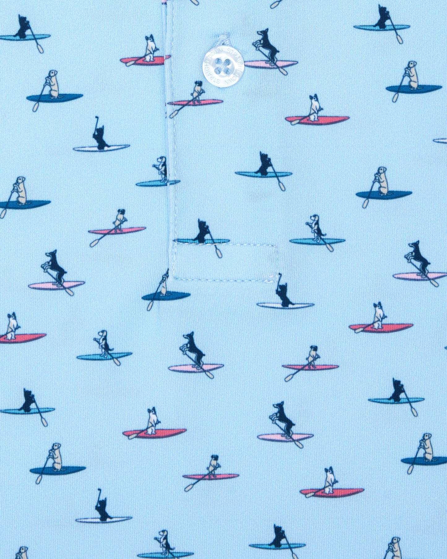Straight Down Dog Paddle Polo - Cool Blue