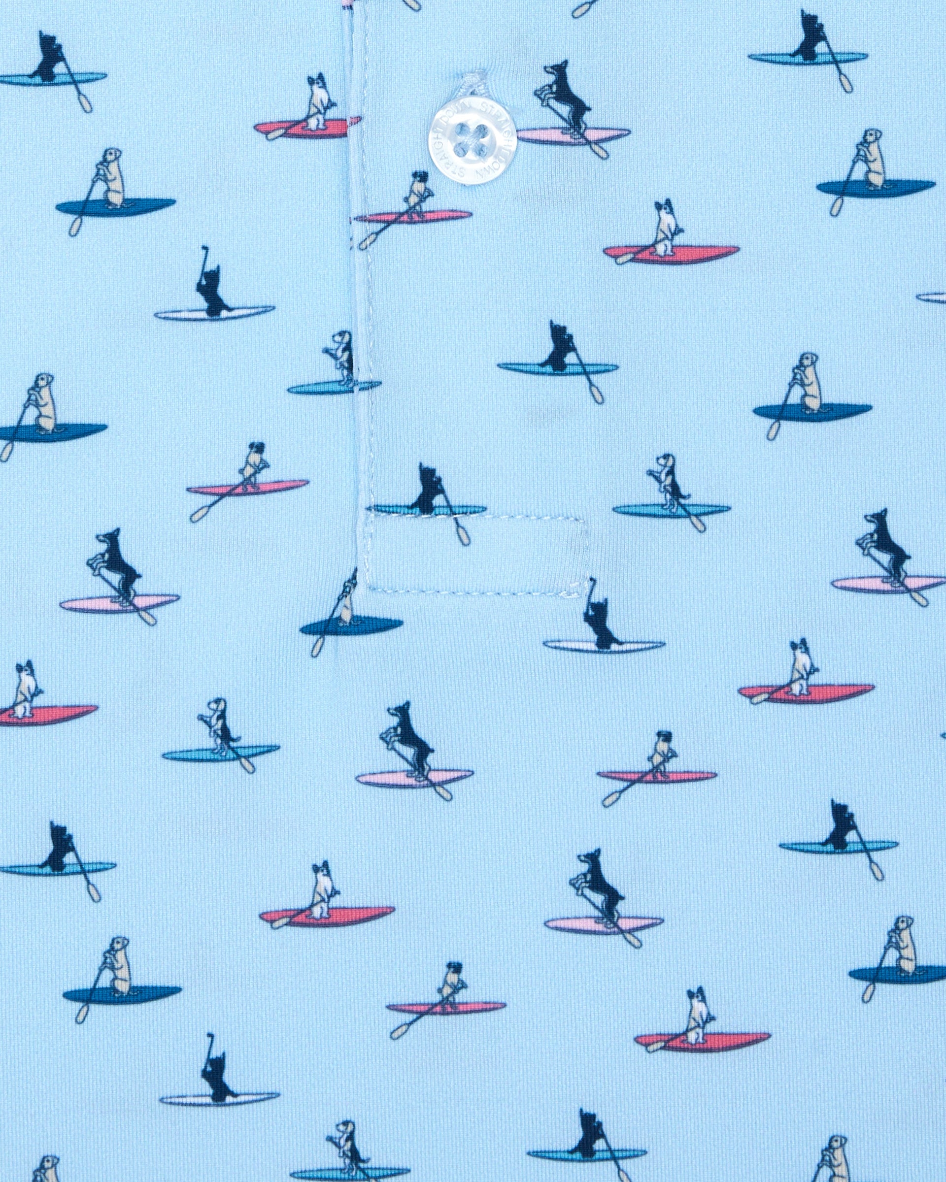Straight Down Dog Paddle Polo - Cool Blue