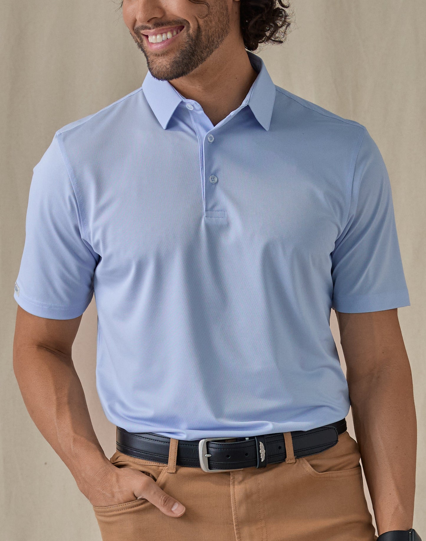 Straight Down Sullivan Polo - Powder
