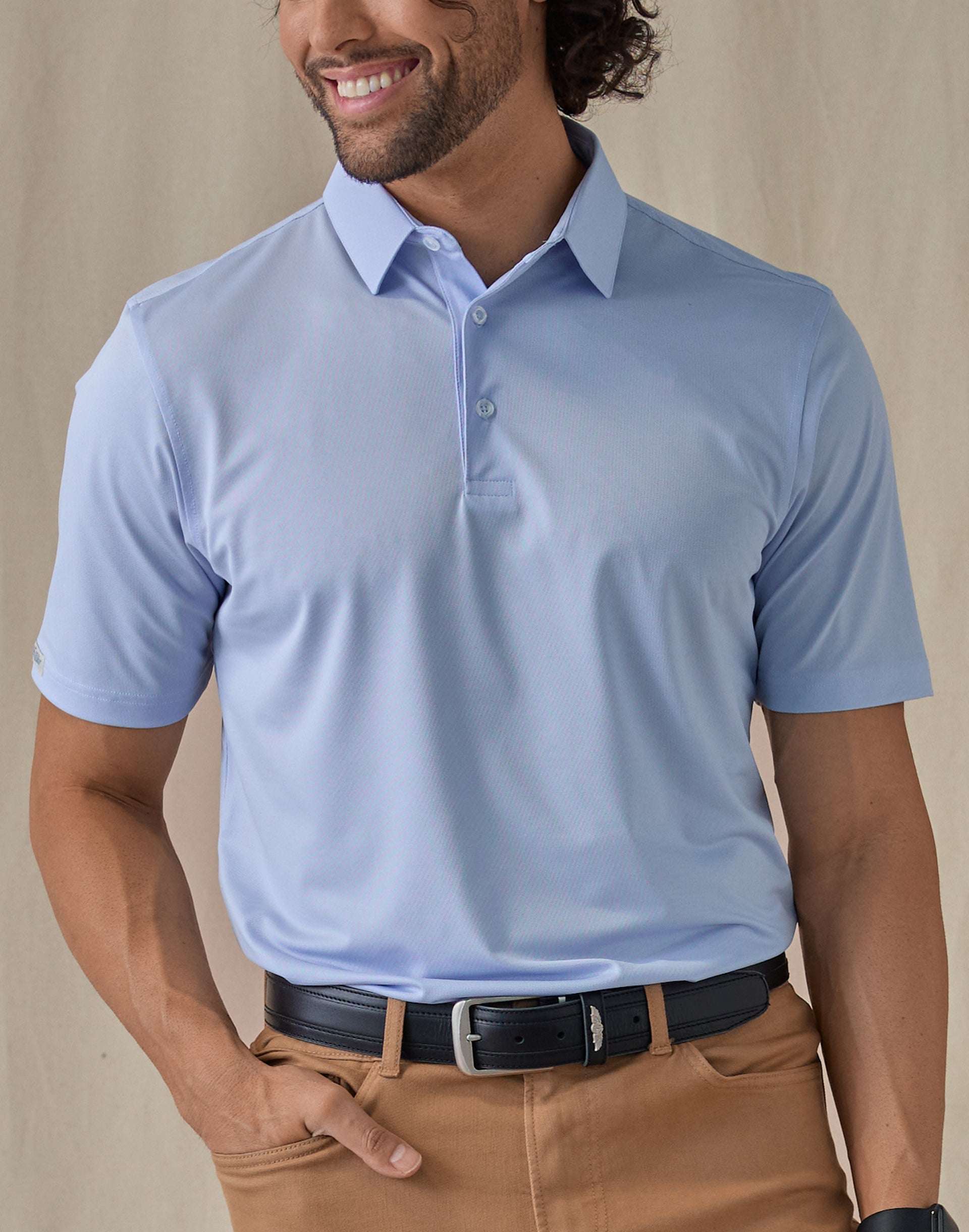 Straight Down Sullivan Polo - Powder