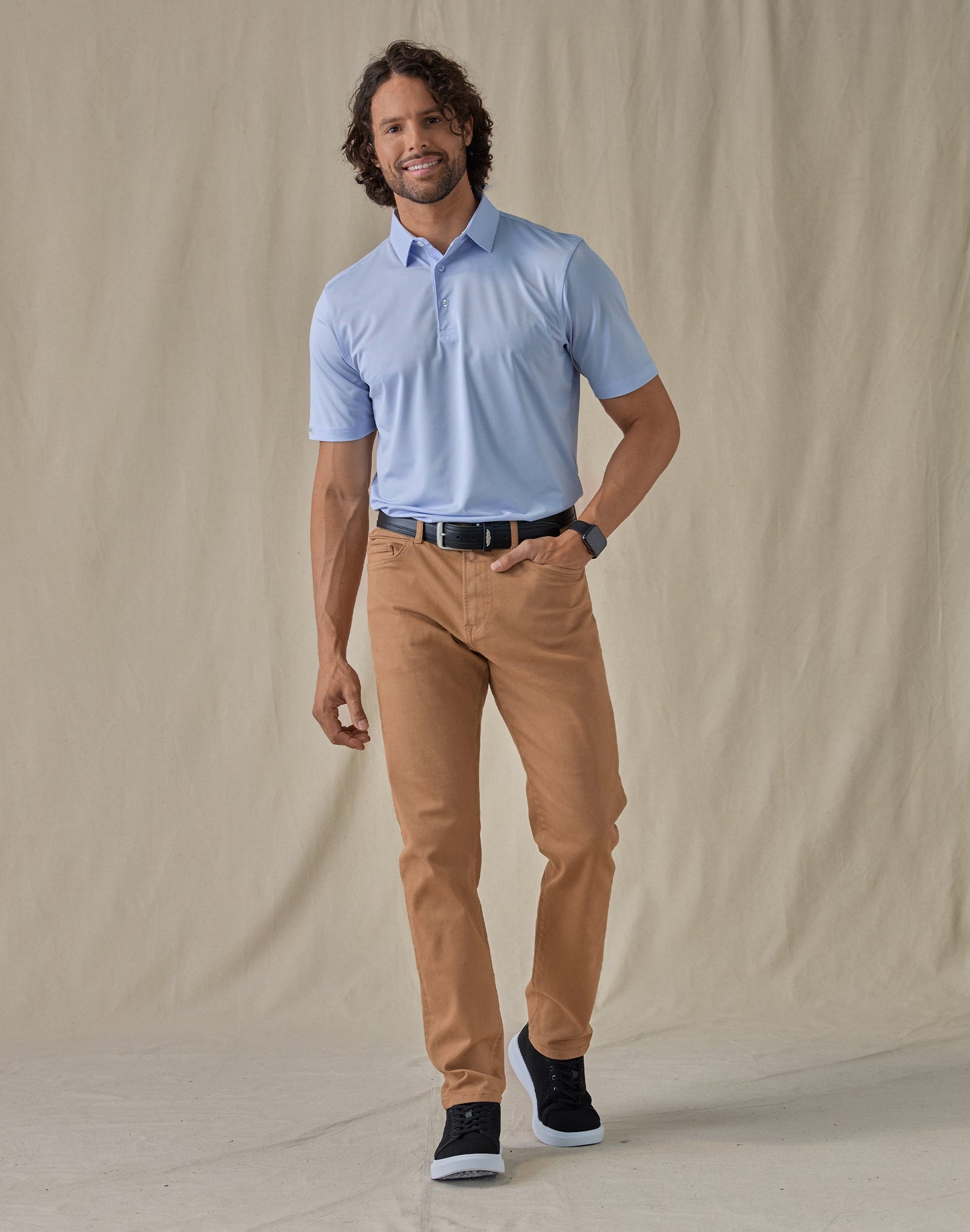 Straight Down Sullivan Polo - Powder