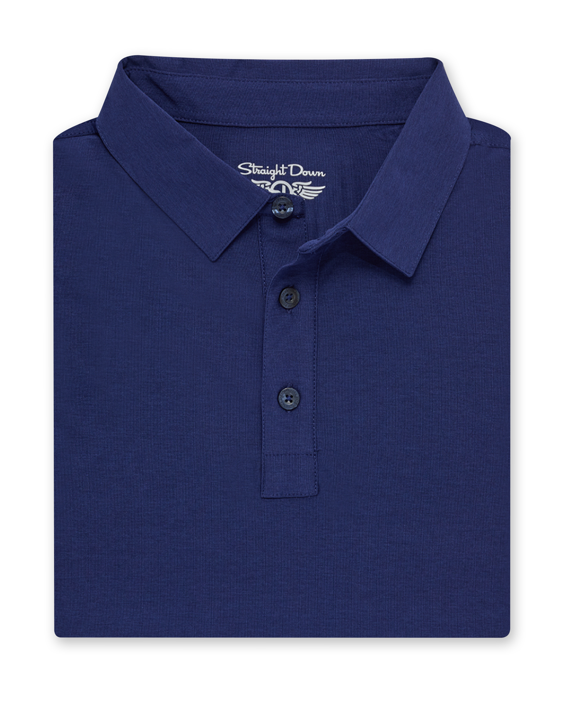 Straight Down Dodge Polo - Dark Indigo