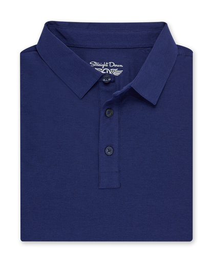 Straight Down Dodge Polo - Dark Indigo