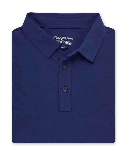 Straight Down Dodge Polo - Dark Indigo