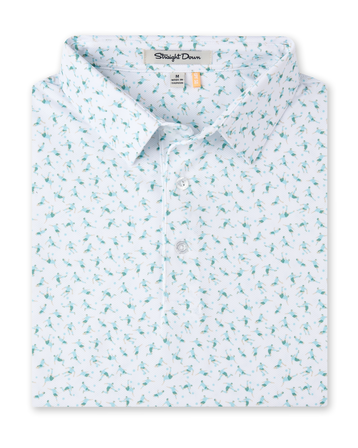 Straight Down Cup Final Polo - Green Stone