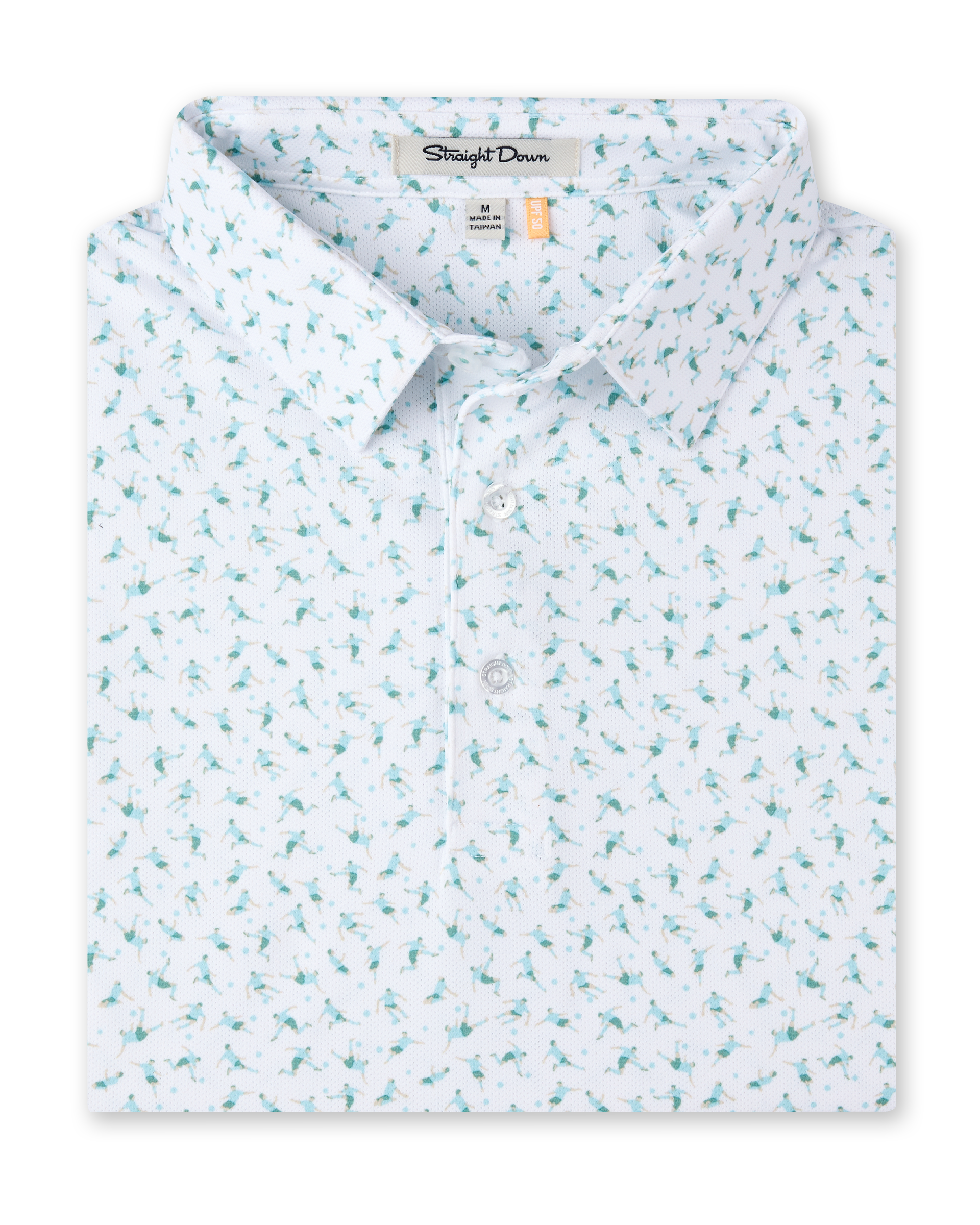 Straight Down Cup Final Polo - Green Stone