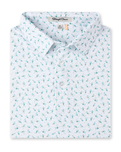 Straight Down Cup Final Polo - Green Stone