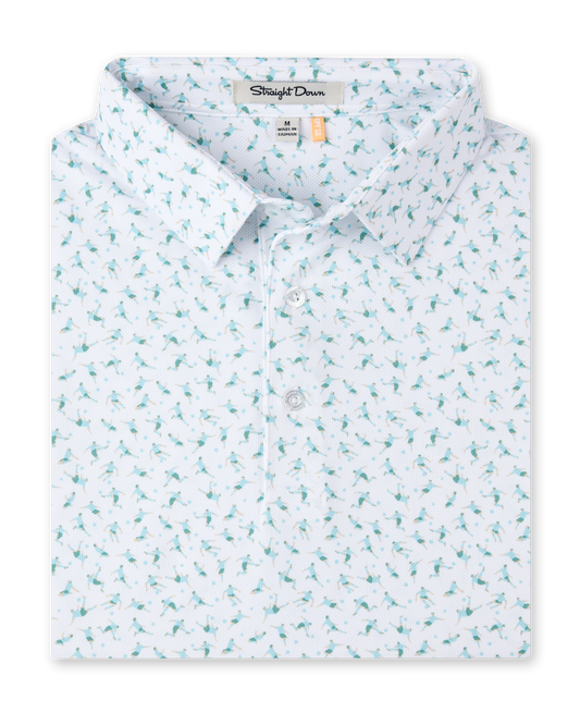Straight Down Cup Final Polo - Green Stone