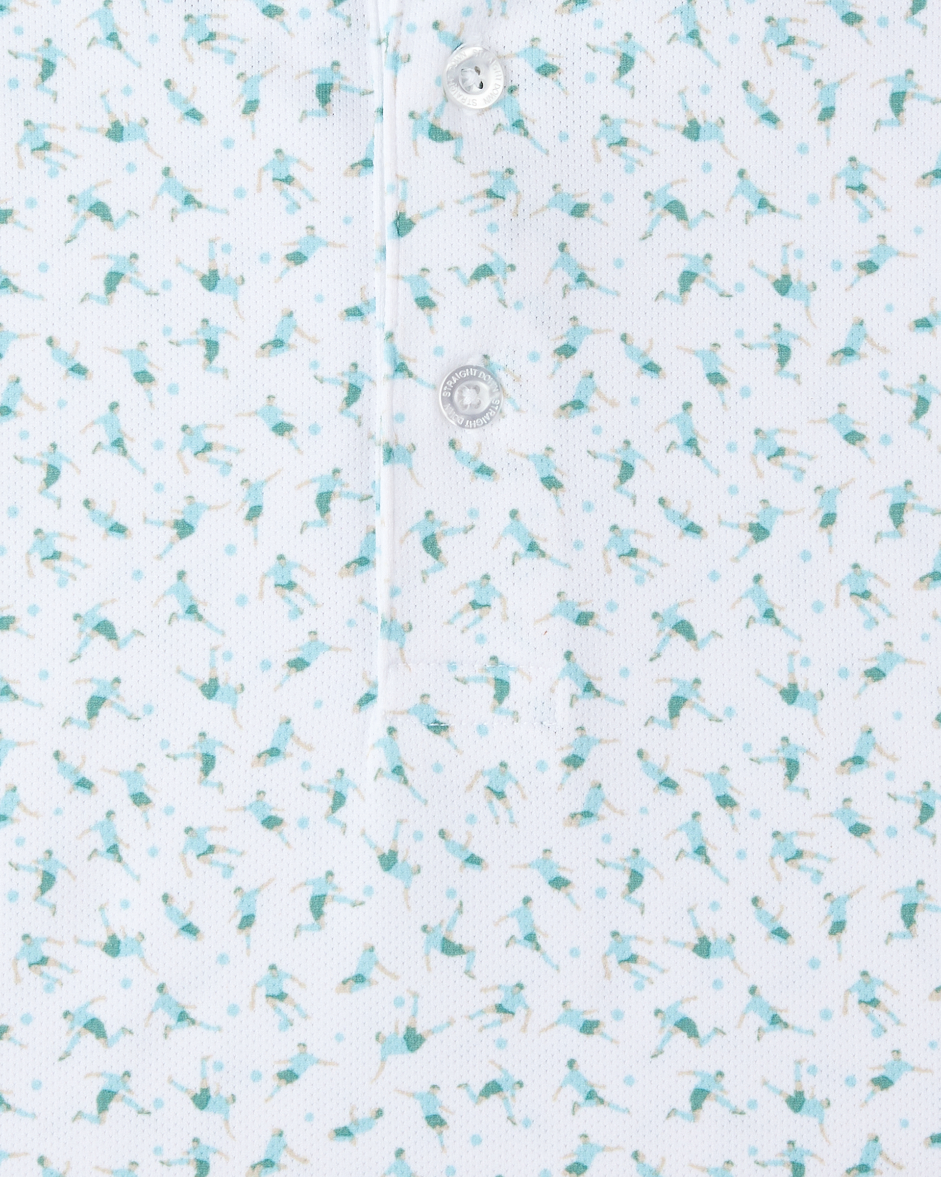 Straight Down Cup Final Polo - Green Stone