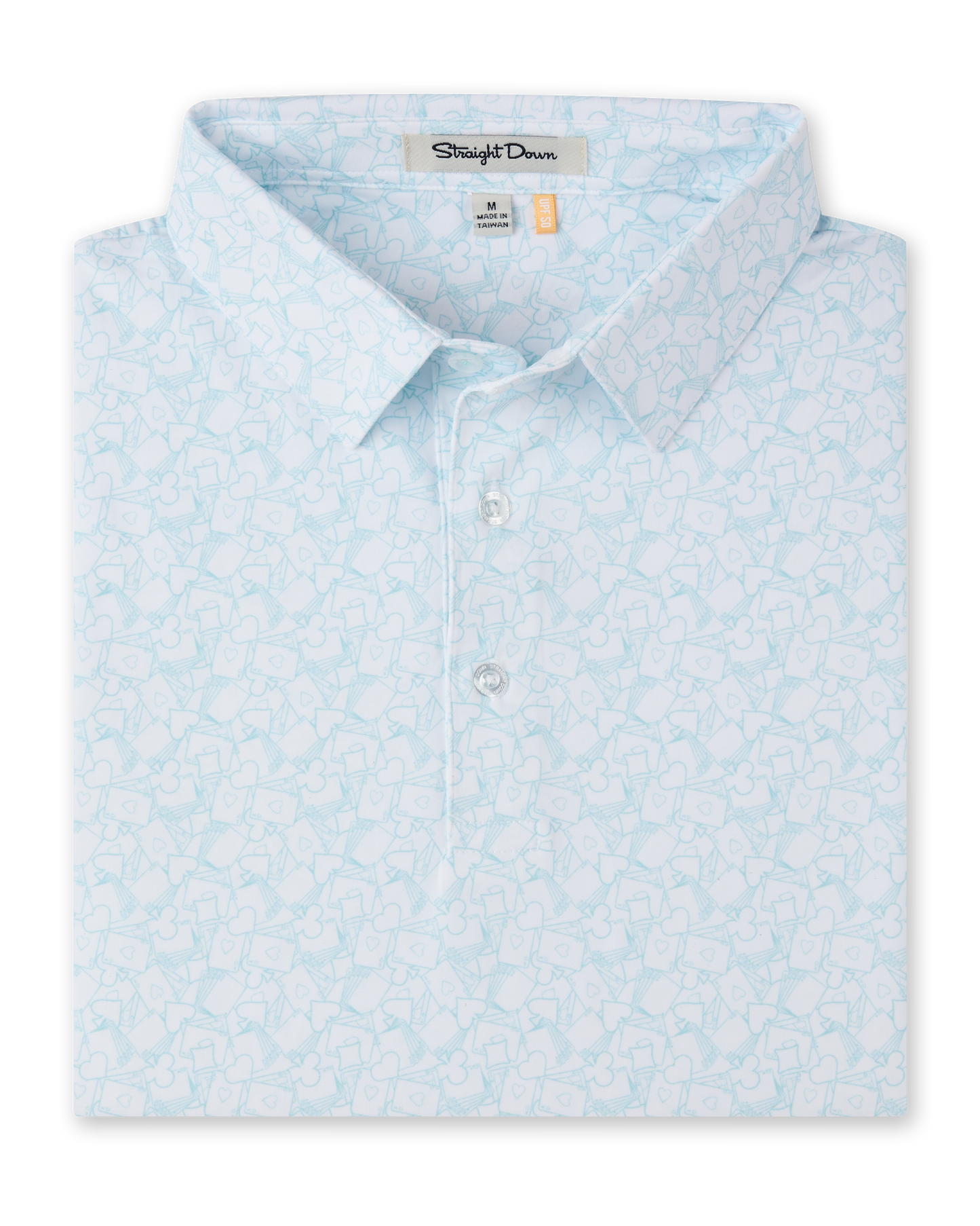 Straight Down Gambler Polo - Green Stone