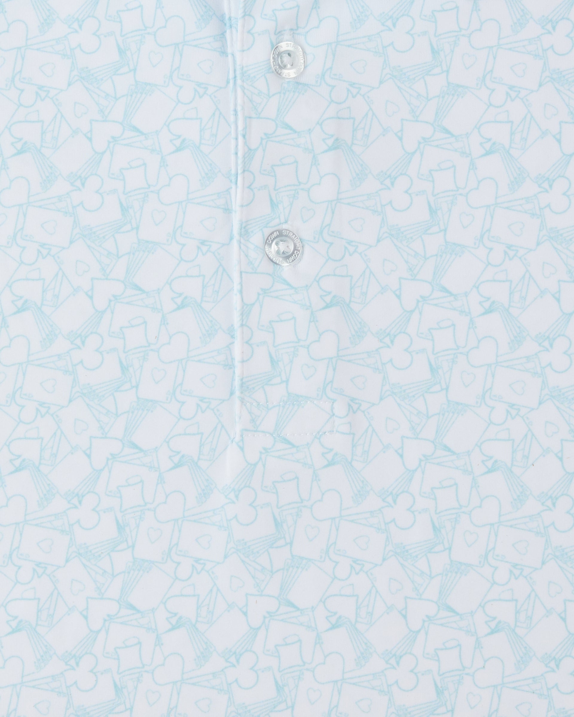 Straight Down Gambler Polo - Green Stone