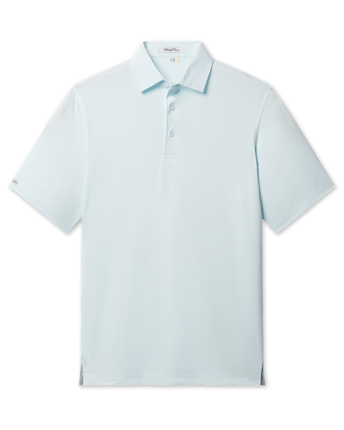 Straight Down Peninsula Stripe Polo - Sea Spray