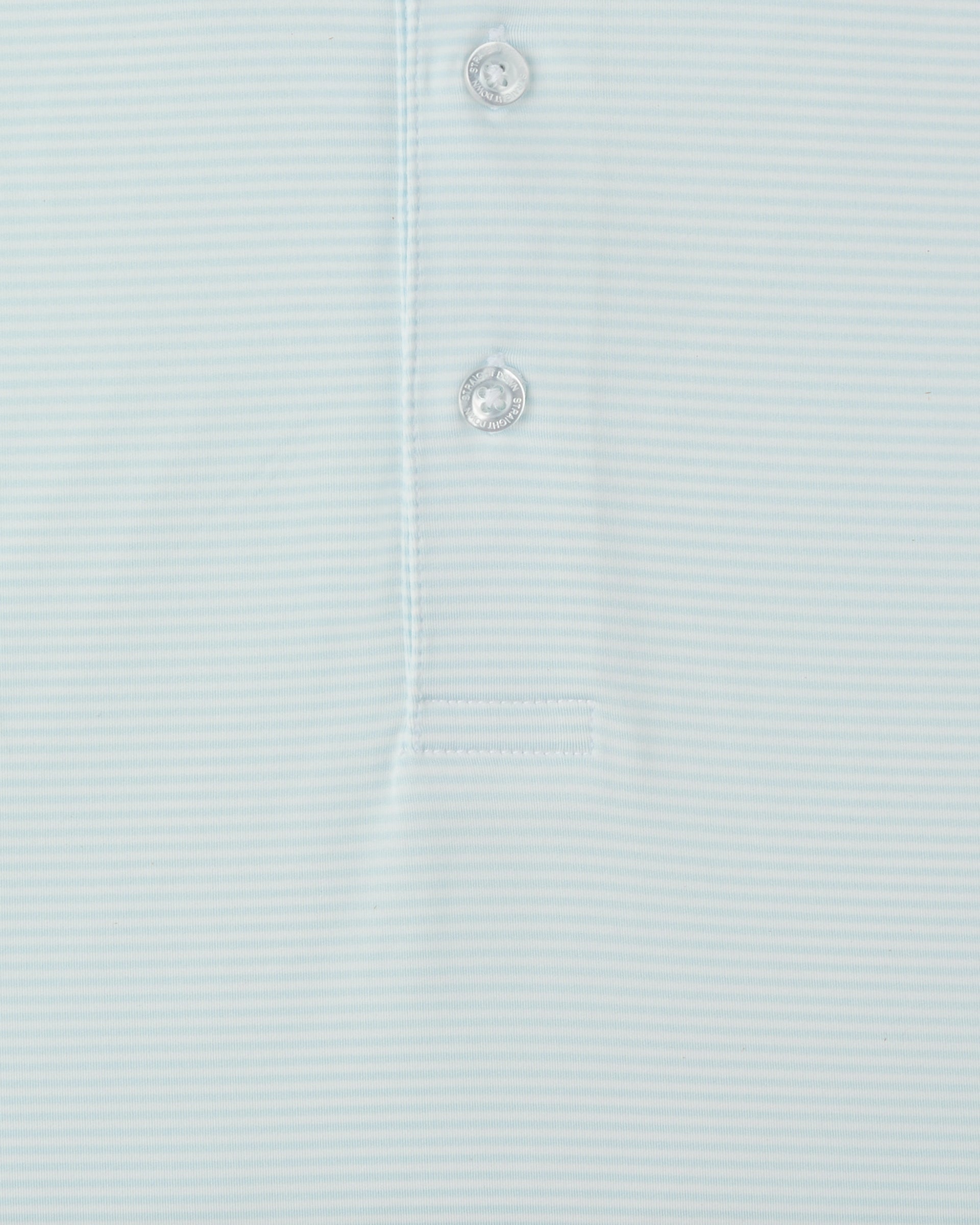 Straight Down Peninsula Stripe Polo - Sea Spray